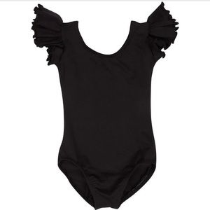 Leotard Boutique Brand Leo w/flutter sleeves and skirt